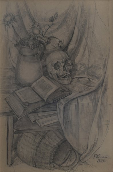 Still life 1982 charcoal 99x65